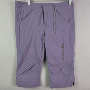 Athleta Womens Commuter Capris Pants Womens 8 Nylon  Bermuda 32x18 Purple 819692
